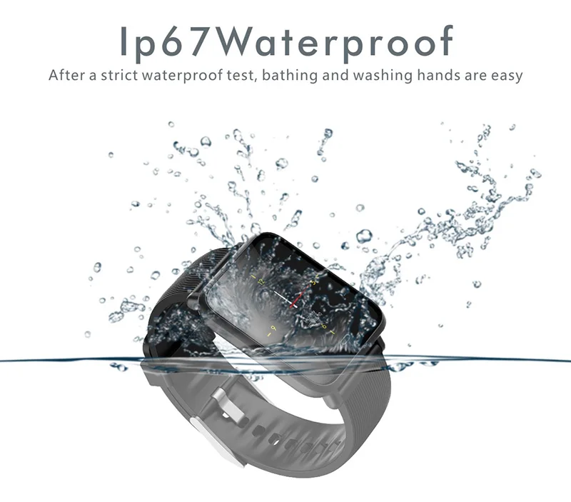Q9 Blood Pressure Heart Rate Monitor Smart Watch IP67 Waterproof Sport Fitness Trakcer Watch Men Women Smartwatch
