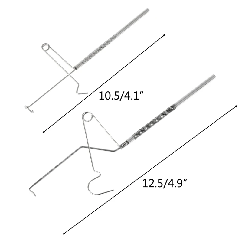 Летающий рыболовный инструмент связывания узлов Tyer крюк линия узорной галстук гвоздь из нержавеющей стали S/L