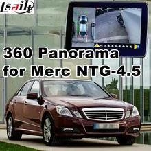 360 panorama & interface de visão traseira para Mercedes benz A B C E ML GLK NTG 4.5 LVDS de entrada de sinal RGB ligação espelho apoio