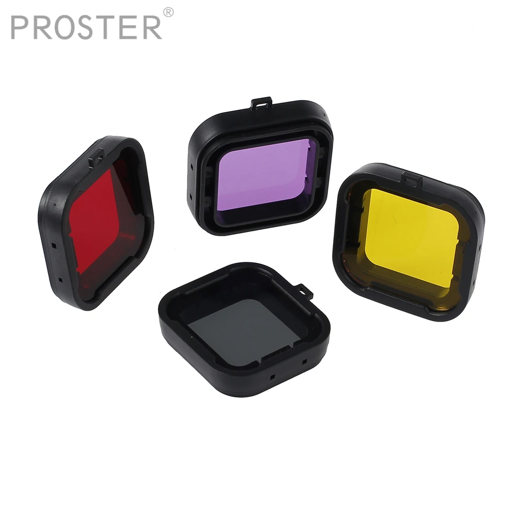 

Proster 4PCS 4 Colors For Gopro Hero 3+4 Diving Housing Filters 4 in 1 Water Sport Floating Dive Filter+ABS Plastic frame