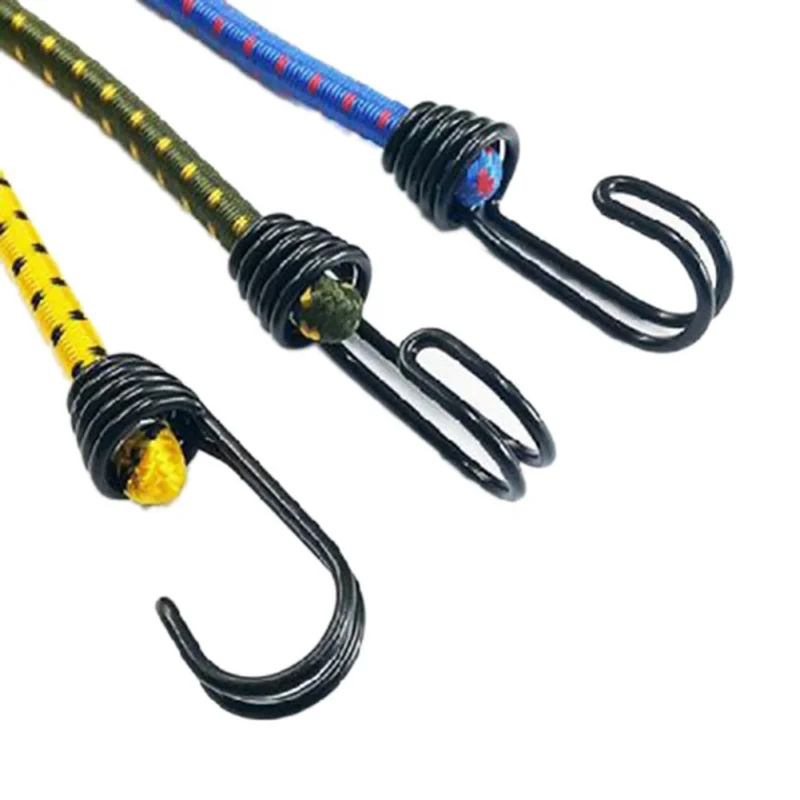 6 шт. высокая эластичность Банджи шнур резиновая привязанная веревка с крючками открытый тент сборка Кемпинг багаж Открытый аксессуары