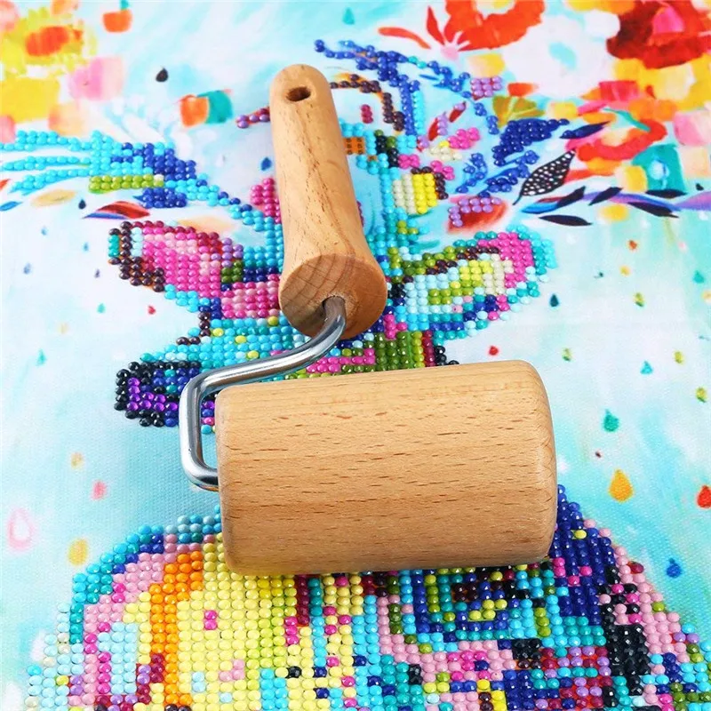 5D Diamond Painting Must Have Tools Wooden Roller Apply to Diamond Painting Rhinestone Embroidery Dots  (6)