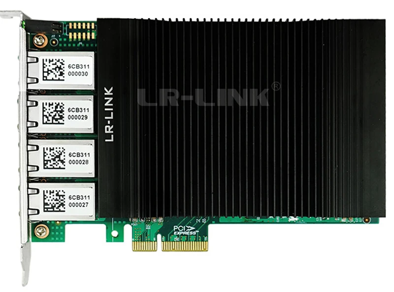 LRES2004PT-POE-PCI Express x4 Quad Port 802.3at PoE Gigabit Vision Frame Grabber Card (Based on Intel I350)1