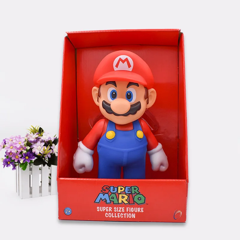 Free Shipping Super Mario Bros Mario PVC Action Figure Collection Toy Doll 9\