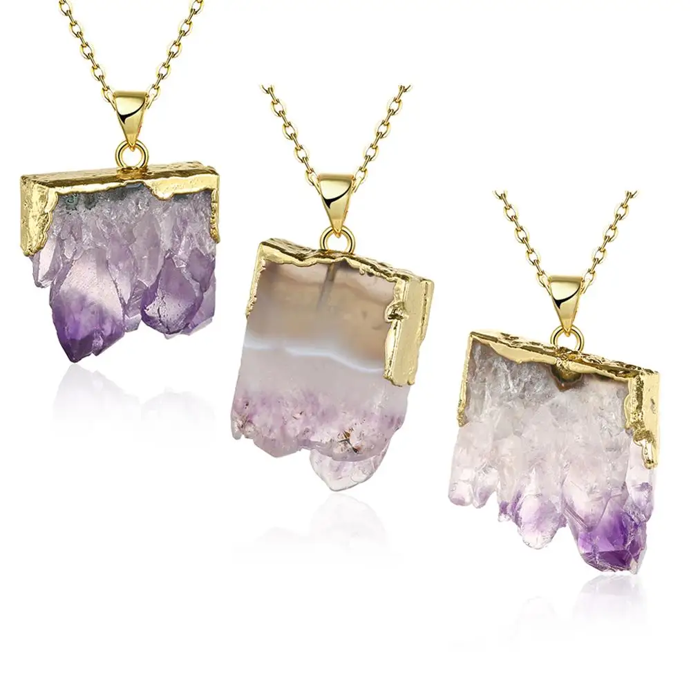 

N016 Natural Stone pendant necklace