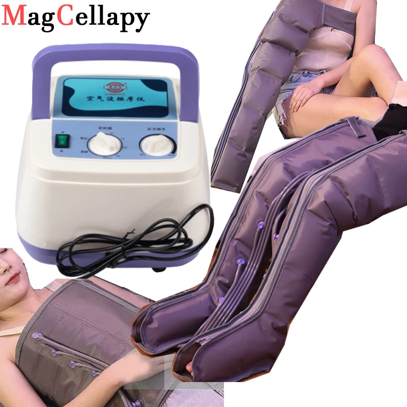 

6 Gasbag Tall Man Extended version Air Compression Massager Handheld Controller Blood Circulation Pump Wrap Set