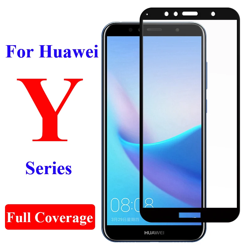 

Protective Glass On The For Huawei Y6 Prime Y 3 5 6 7 9 Lite Pro 2017 2018 2019 Y3 Y5 Y7 Y9 Armor Verre Safety Display Screen 9H