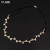 YFJEWE Free Shipping Women Hair Accessories Crystal Chain Charms Head Bands Women Jewelry Wedding Bridal Hair Jewelry H008 ► Photo 2/6