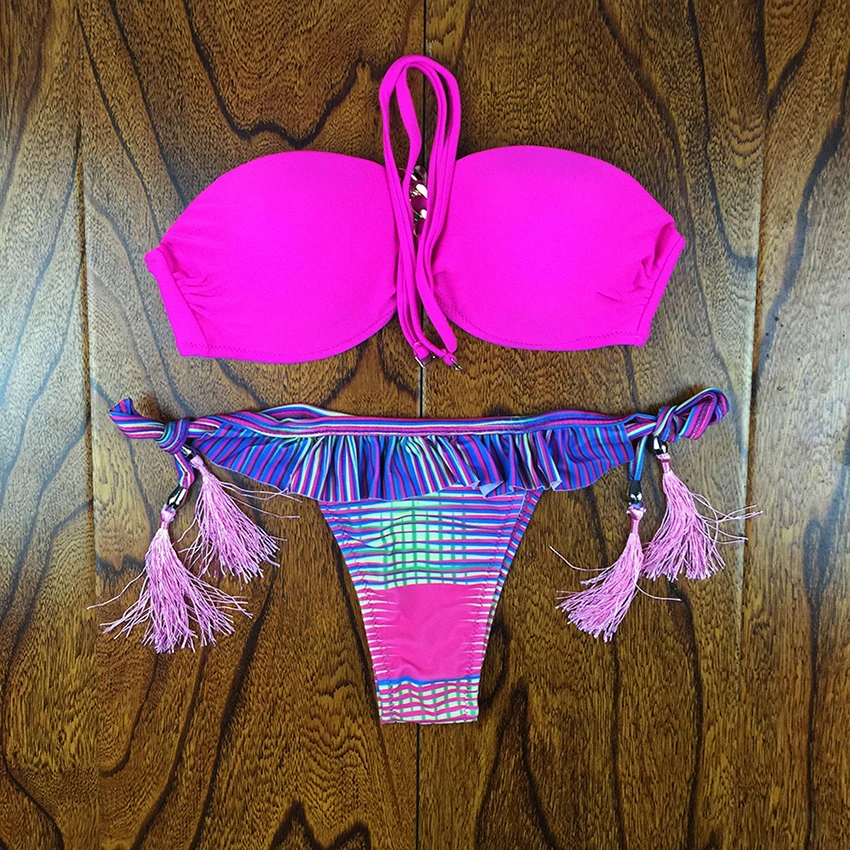 Aliexpress.com : Buy 2017 Sexy Bandage Bikini Push Up Swimwear Women ...