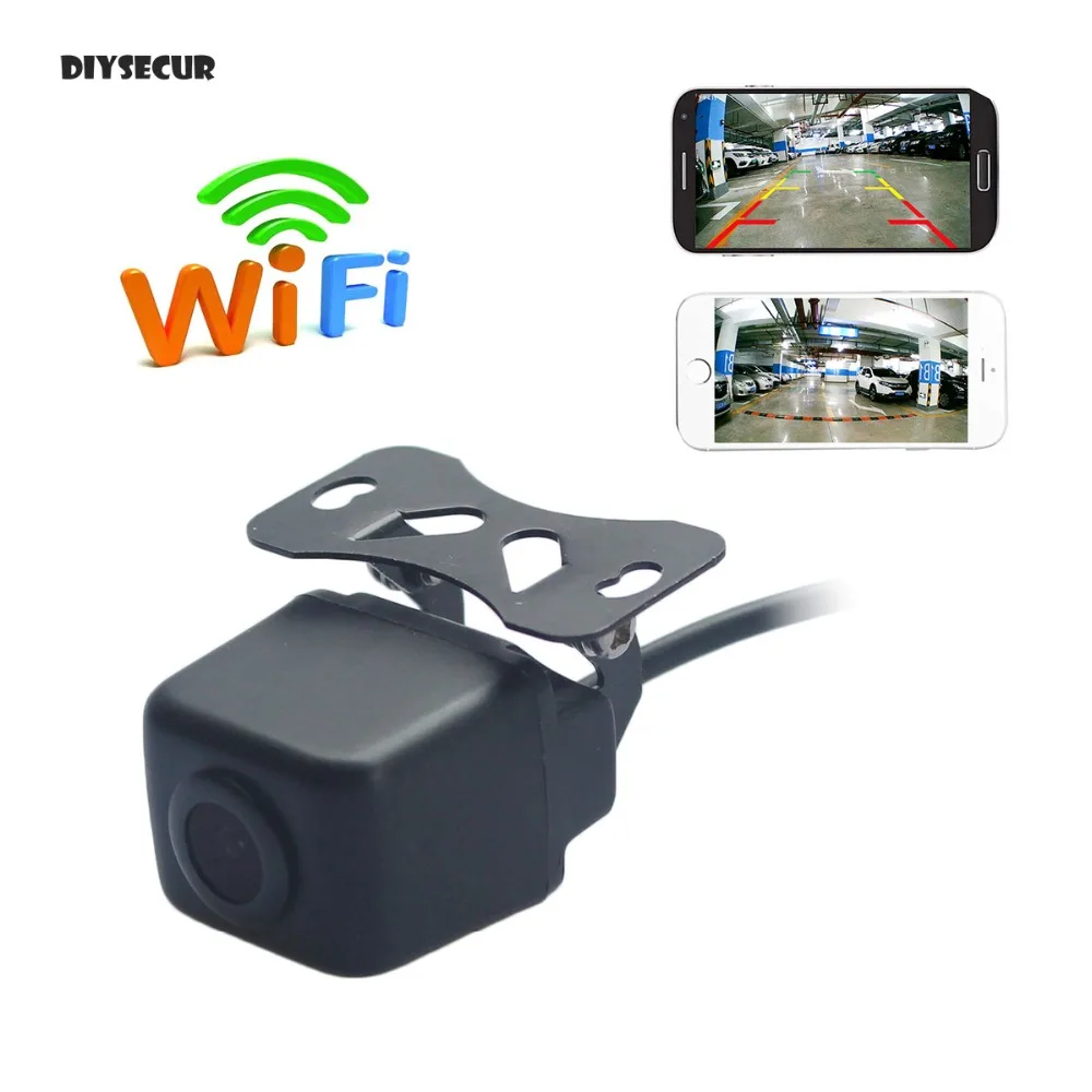 

DIYSECUR Car Rear View Camera WIFI Reversing Camera Dash Cam Star Night Vision Tachograph Car Charger for iPhone Android Phone
