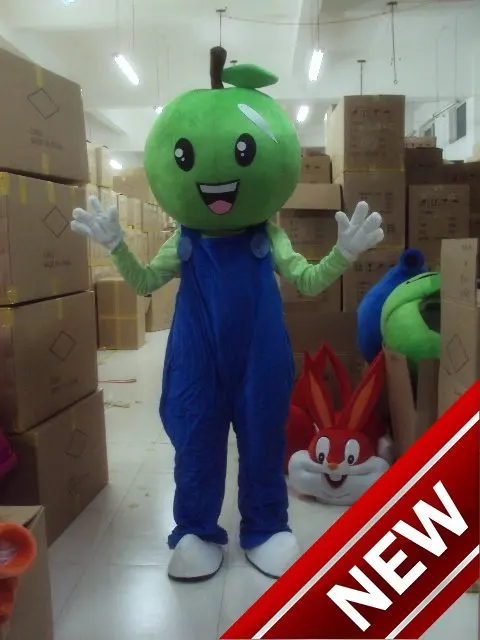 Sale  green apple Cartoon Character Costume cosplay mascot Custom Products custom free shipping 
