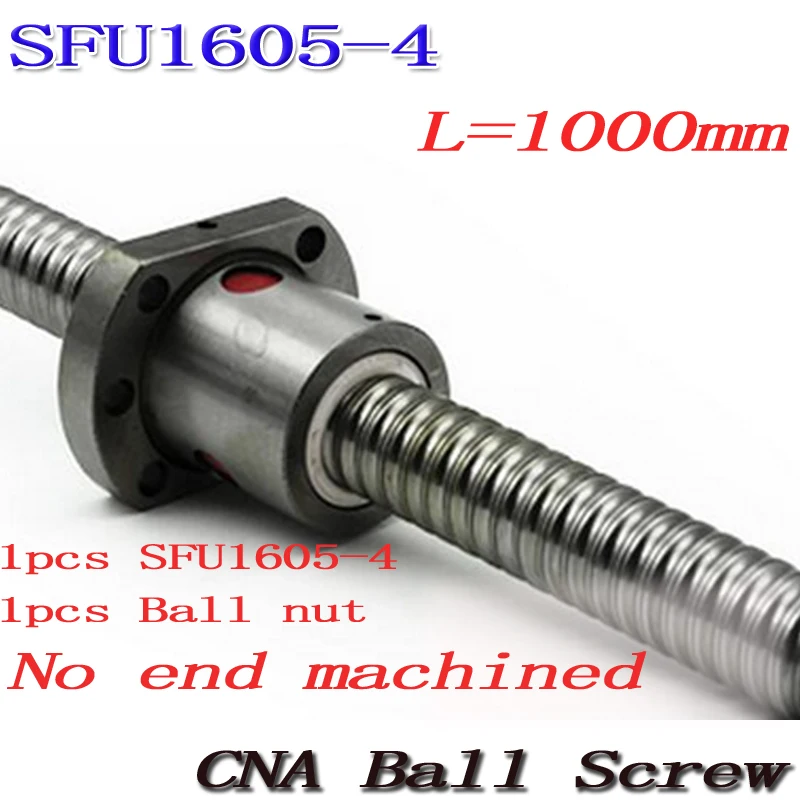 Бесплатная доставка SFU1605-4 шариковый винт SFU1605 1000 мм + 1 шт RM 1605 шариковая гайка для