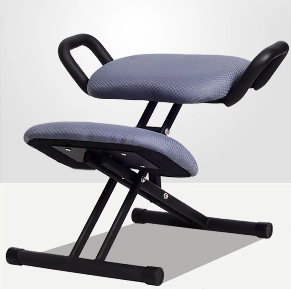 

Ergonomically Designed Kneeling Chair Stool W/Handle Height Adjust Office Knee Chair Ergonomic Correct Posture Chair Home Office