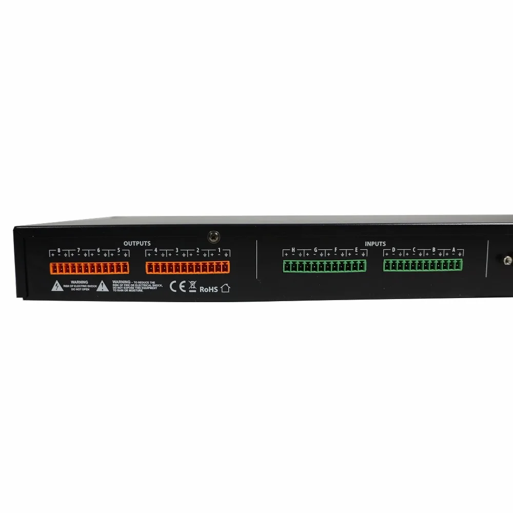 Dante audio Network 8 IN 8 OUT Audio Processor/