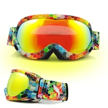 New ski goggles UV400 single ski mask glasses skiing men women snow snowboard goggles Anti fogging