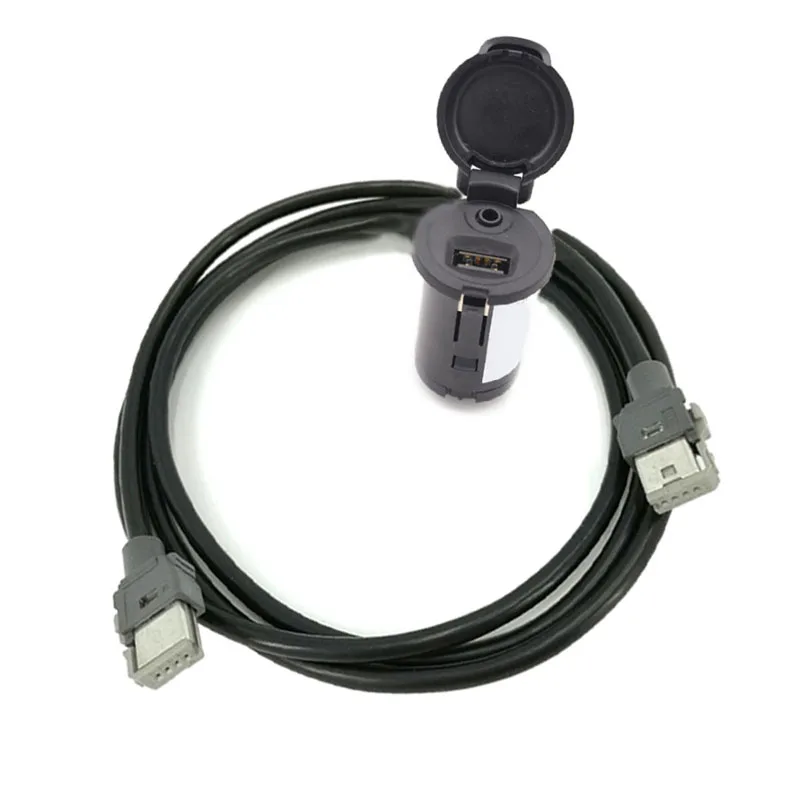 Кабель адаптер с usb панелью Biurlink RD43 RD45 для Peugeot 307 407 308 408 508 3008|Переключатели и