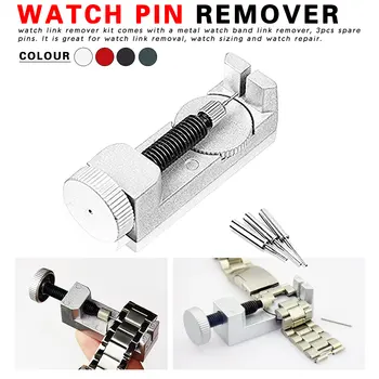 

Watch Link Remover Metal Watch Band & Bracelet Link Remover + Spring Bar Repair Tool W/ Extra Pins Saat Tamir aletleri