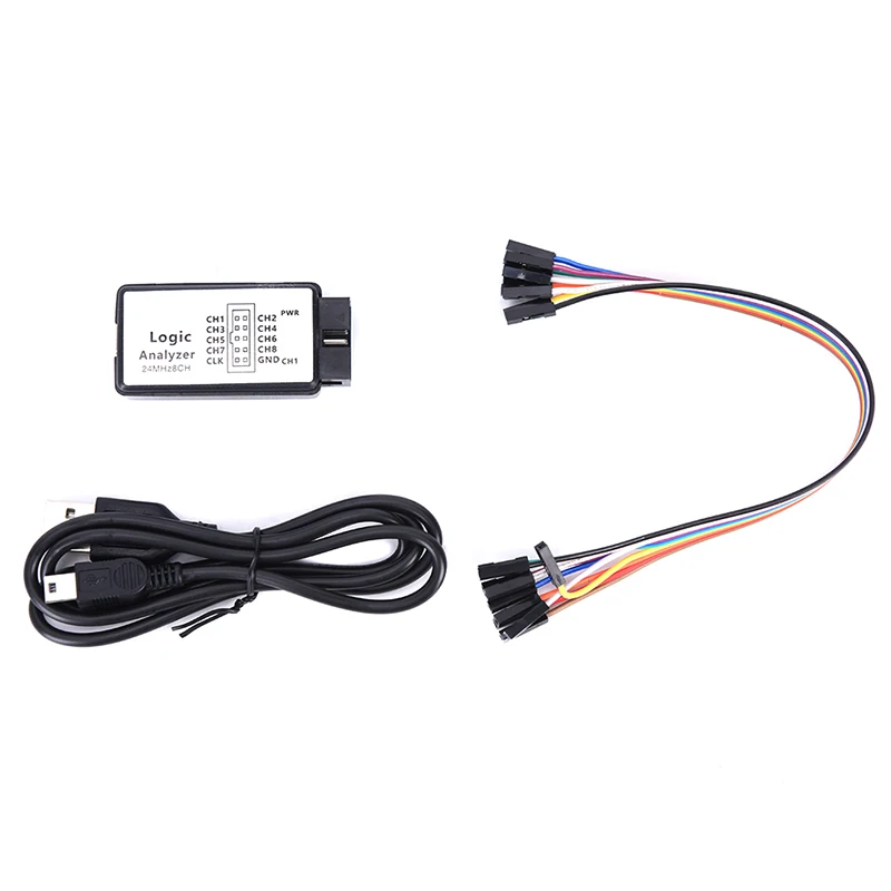 USB SALEAE 24M 8CH Logic Analyzer 24M 8 Channel FPGA debugging tool With buffer