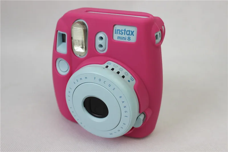 Новая камера видео сумка ПВХ-Силиконовые чехол для Fujifilm Instax Mini 8 Fuji Mini-8 защитный чехол