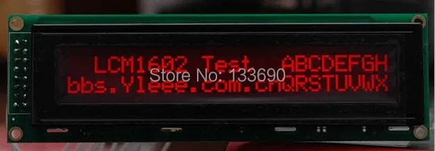 

1pcs 24x2 2402 LCD Modules 242 Character LCD Module with LED Backlight HD44780 Controller Red on black