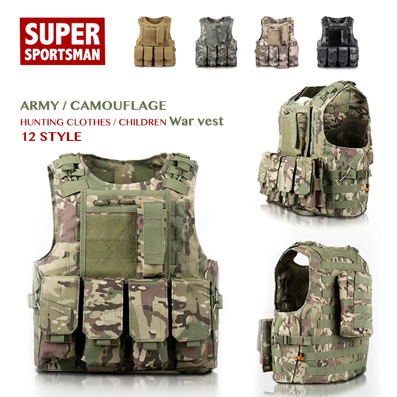 

Children Hunting Camouflage Tactical Kids Airsoft Gear Vests Men Military Equipment Boys Girl Sniper Army Uniform Sports Clothes