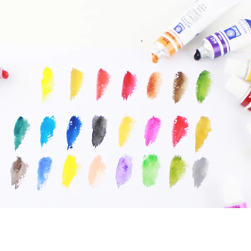 Память 24 Цвета Профессиональные акварельные краски художники Акварельная краска пигмент набор акварельных красок для рисования