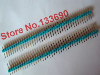 

50PCS/LOT 1x40 Pin 2.54MM single row male Pin Header connector ROHS,Color(blue) pin header NEW