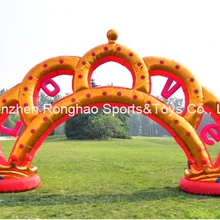 8 м(26 футов) надувные коронные арки для рекламы детский сад сварки вечерние фестивали украшения с воздуходувкой