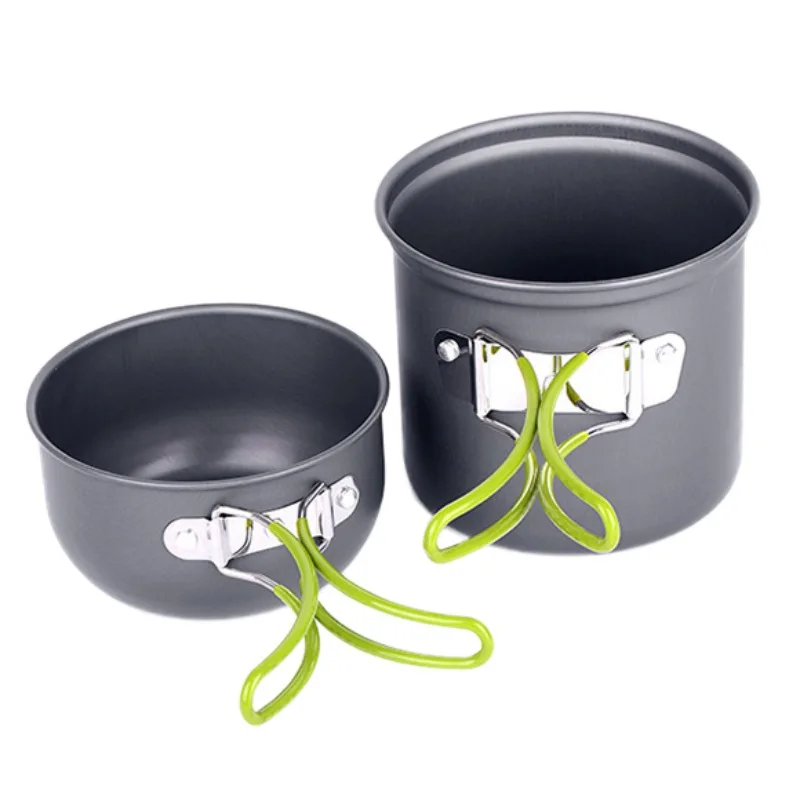 Ultraligero de vajilla de senderismo Picnic mochila utensilios de cocina utensilios al aire libre vajilla olla Pan para 1-2 personas Ultraligero de vajilla de senderismo Picnic mochila utensilios de cocina utensilios al aire libre vajilla olla Pan para 1-2 personas