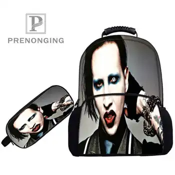 

Custom 17inch marilyn-mansonBackpacks Pen Bags 3D Printing School Women Men Travel Bags Boys Girls Book Computers Bag#1031-01-56