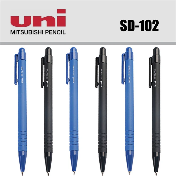 

Uni Ballpoint Pen 0.7 mm tip black blue ink Ballpoint Pens SD-102 Quality Writing Supplies for kids child school Student 2 color