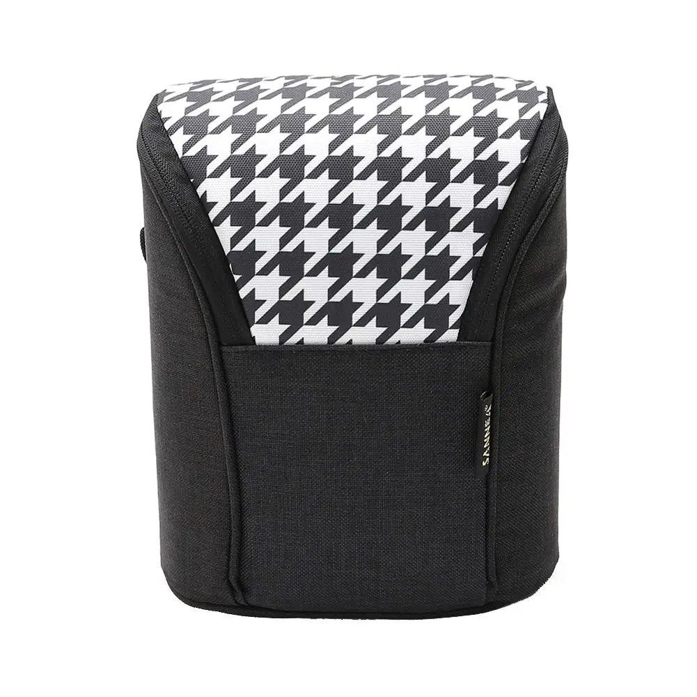 4L الغداء كيس الثلج حزمة حقيبة حفظ الطعام الجليد حقيبة Houndstooth و مزدوجة-طبقة المحمولة الألومنيوم فيلم الباردة المنزل تخزين منظمة