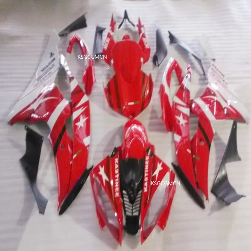 Горячая продажа для Yamaha впрыска красный белый обтекатель комплект YZFR6 08 09 10 11 12 14