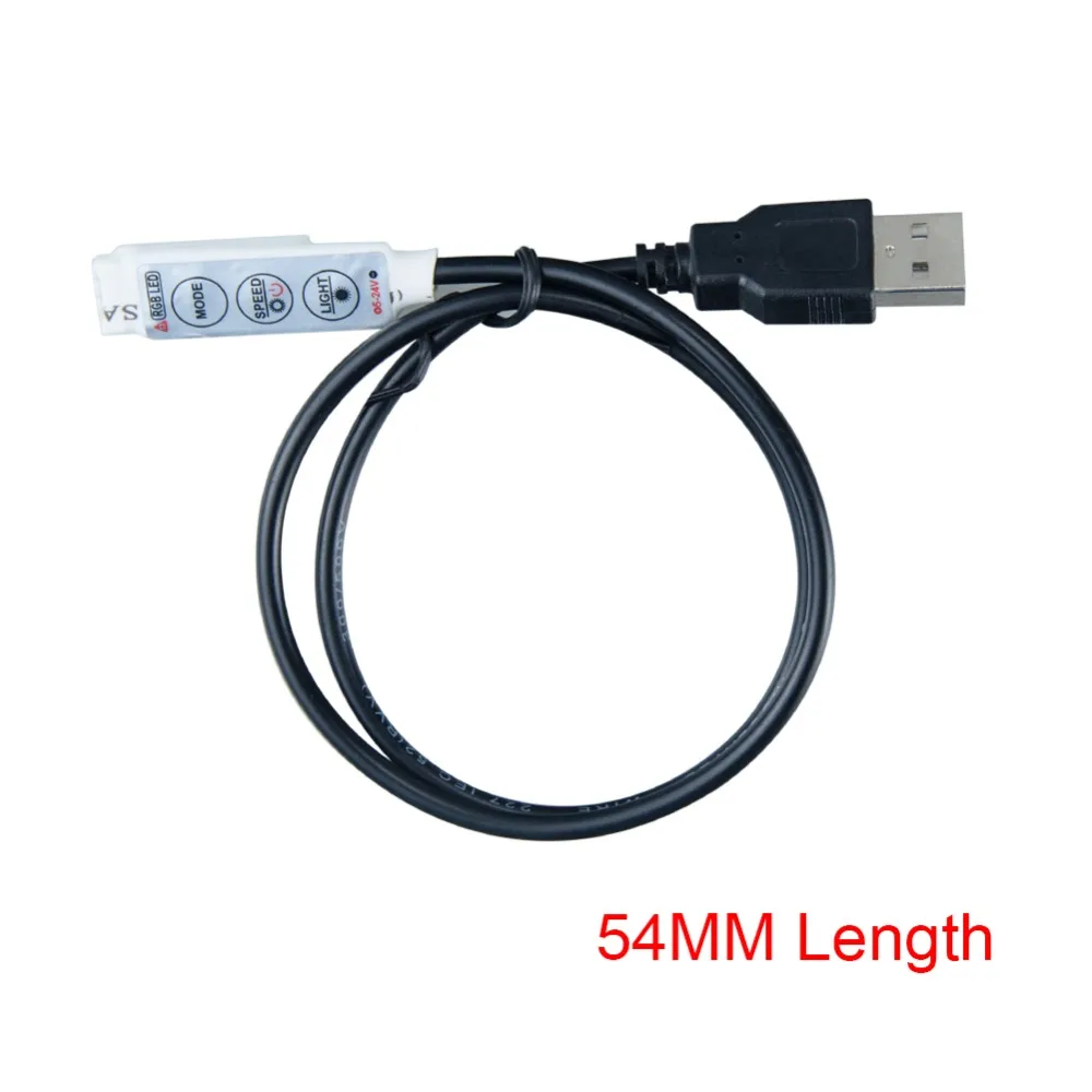5 В USB RGB контроллер ИК пульт 3 17 24 Клавиша LED диммер 4 контактный интерфейс