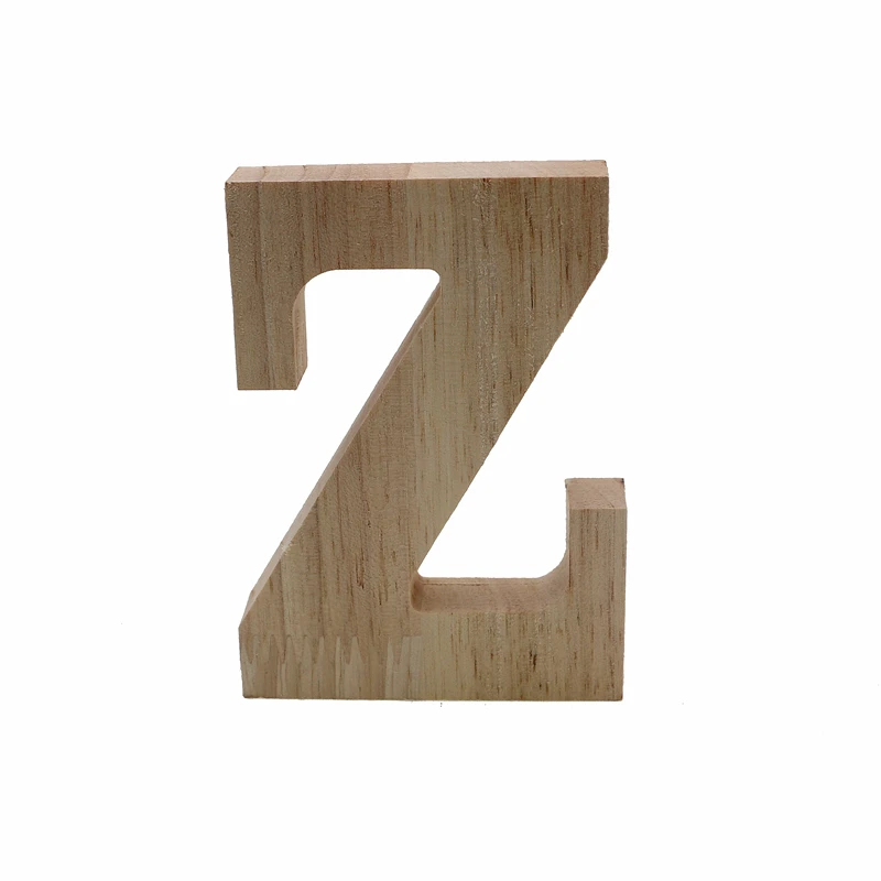 RUNBAZEF Decor Color Wooden Letter 26 Wood English Alphabet Letters Home Wedding Party Tools Decoration Number DIY Handcrafts - Цвет: Z