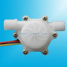 10 шт./лот Датчик потока жидкости резьбовое соединение Холла эффект потока сенсорный клапан расходомер модель 1PC-HS2T