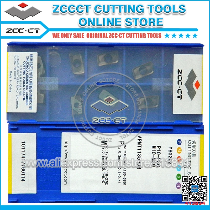 ZCCCT inserts carbide APMT1135PDR YBG202 zcc insert APMT1135 ZCC.CT