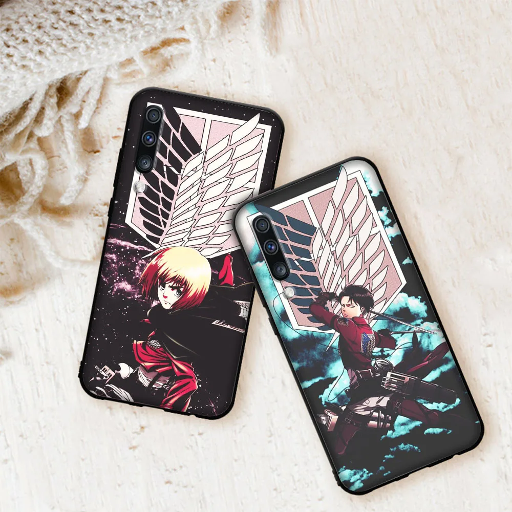 Мягкий чехол Levi Ackerman для Samsung Galaxy A50 A6 Plus A7 A8 2018 A5 A9 A10 A30 A40 A70|Бамперы| |