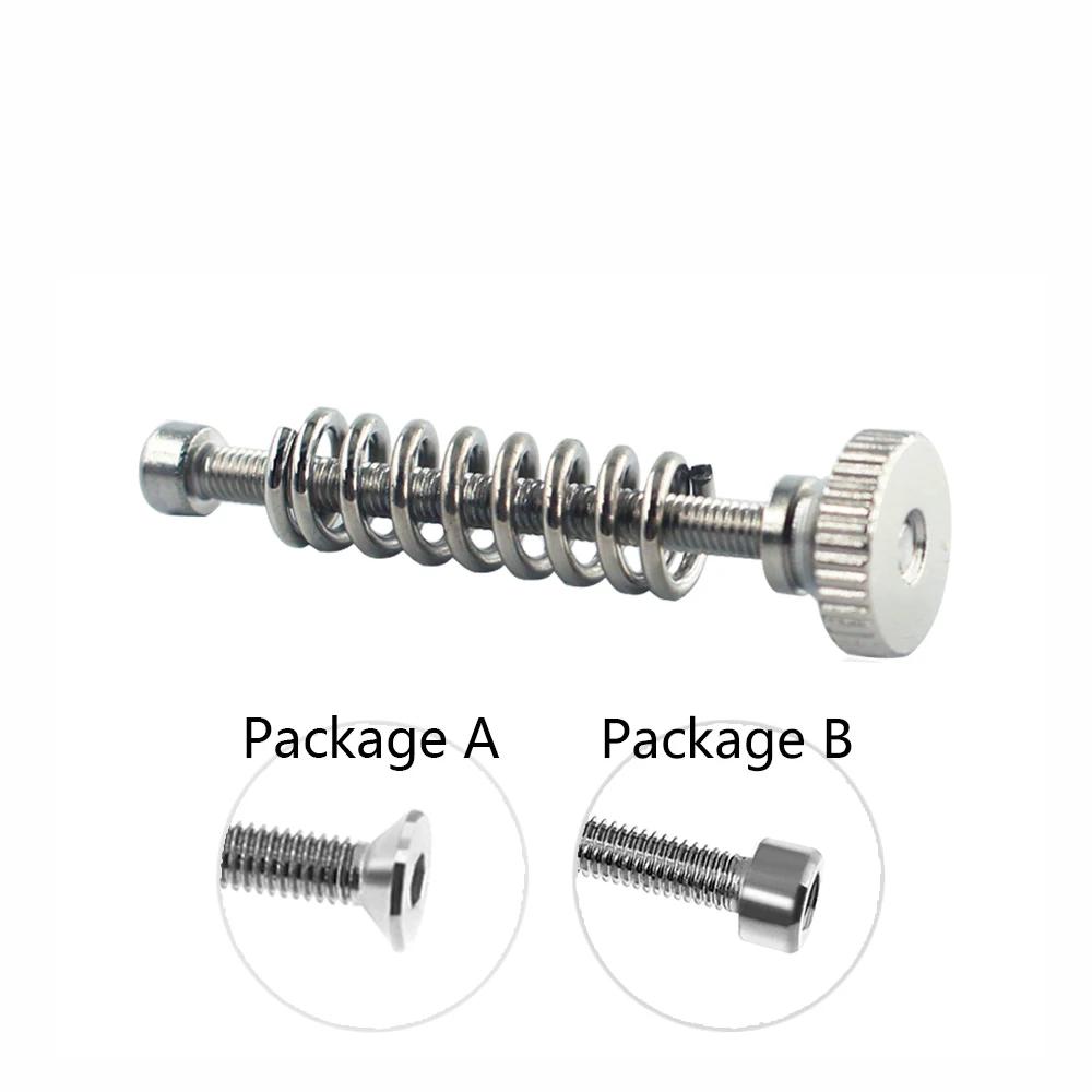 5 шт./лот, 3D принтер, выравнивающие компоненты, M3 винт, Выравнивающая пружина, Выравнивающая ручка, набор для 3D принтера, нагревательная кровать, запчасти