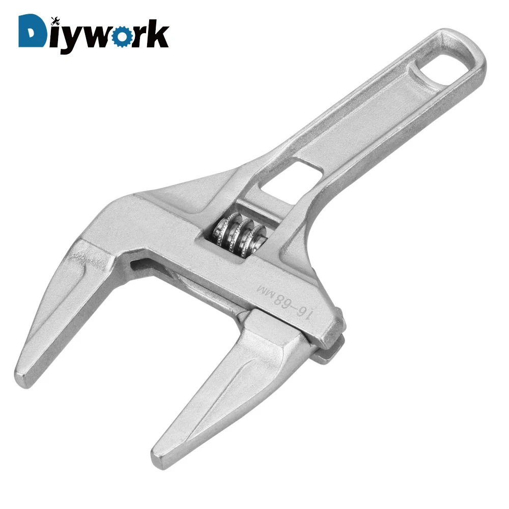 DIYWORK регулируемый гаечный ключ Многофункциональный демонтаж труб большие отверстия короткий хвостовик 16-68 мм