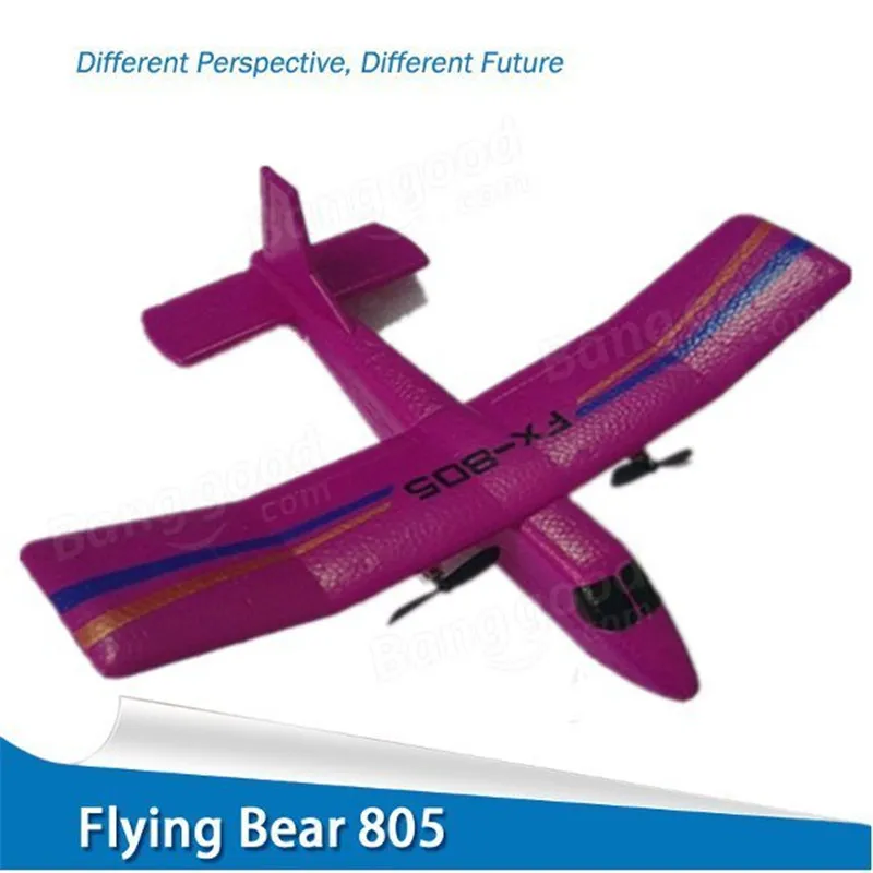 Летать медведь FX-802 FX-805 FX-807 2,4G 2CH 310 мм EPP RC Профессиональный планерный самолет RTF двойной пропеллер готовый к полету
