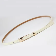 Fashion Thin Leather Narrow Waistband Belt Women Skinny Waist Belt Lady Girl Decorative belt Candy color belt Fashion Thin Leather Narrow Waistband Belt Women Skinny Waist Belt Lady Girl Decorative belt Candy color belt