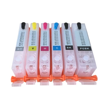 

refillable inkjet cartridge Compatible For CANON PIXMA MG5795 / MG5790 printer with chips 970 971 PGI-970 CLI-971 XL 5/6 colors