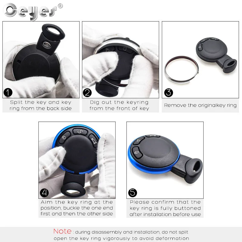 Car Key Rings For BMW Mini Cooper (27)