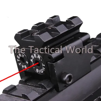 

Mini Tactical Adjustable Compact Red Dot Laser Sight Scope Picatinny Weaver 20mm Rail Mount For Hunting Pistol Handgun