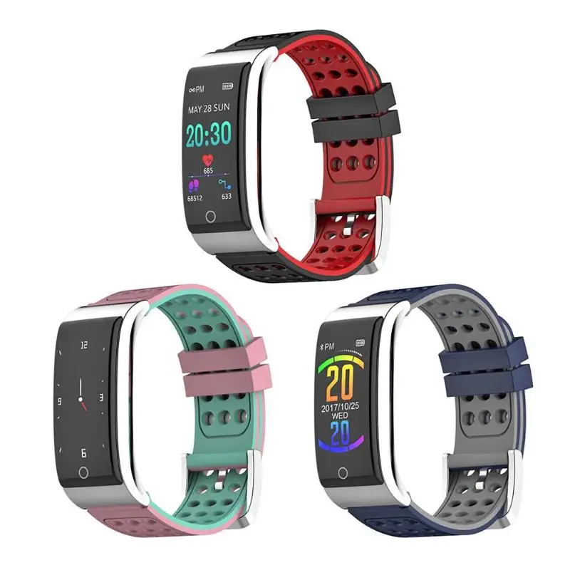 E08 Smart Bracelet Waterproof Fitness Tracker Heart Rate Monitor ECG+PPG Blood Pressure Smart Band Watch for IOS Android Phone E08 Smart Bracelet Waterproof Fitness Tracker Heart Rate Monitor ECG+PPG Blood Pressure Smart Band Watch for IOS Android Phone