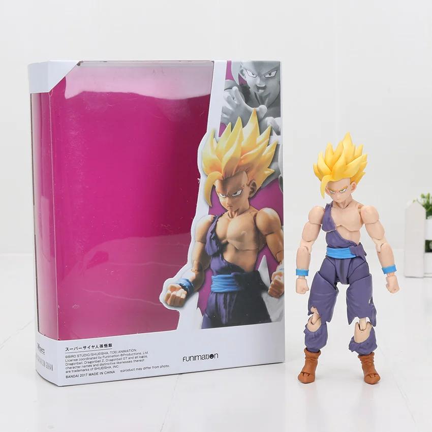 

SHF Dragon Ball Z Super Saiyan 2 Son Gohan Batlle Ver. Action Figure Assembly Model Toy with Soldier Parts
