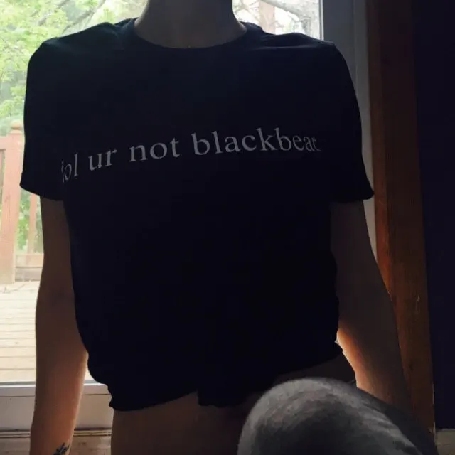 

lol ur not blackbear Graphic Lette Prinetd T-Shirt Hipster Girl Cute Cotton t shirt O-Neck Summer Style Clothes Tees Unisex Tops