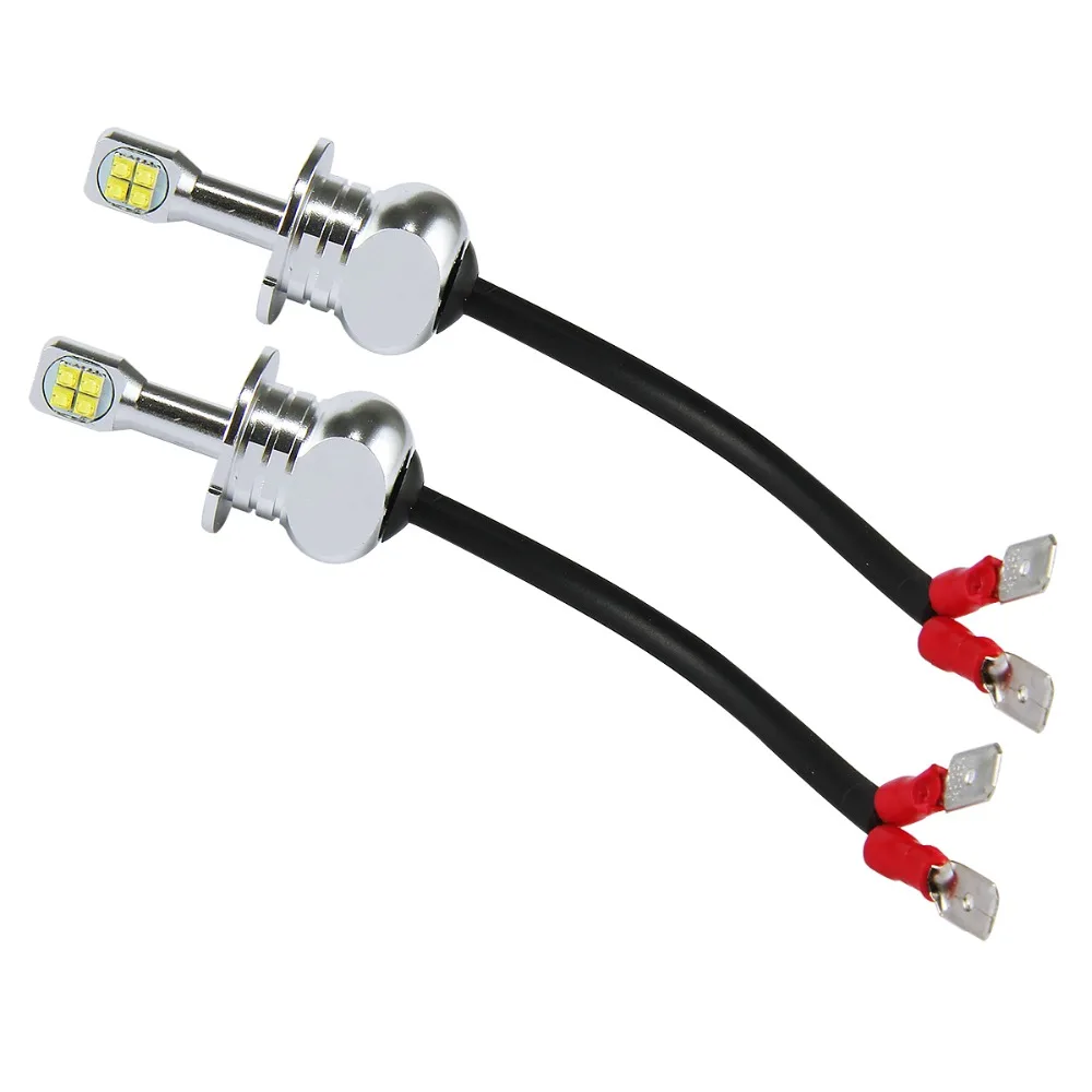 

2pcs H3 40W 1500lm 6000K High Brightness 8LED Car Fog Lights DC12-24V White Tail Lamp Car Light parking Universal Car Led Light