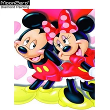 

Minnie diamond pattern diy picture with rhinestones handmade Mickey Mouse 5d diamonds painting mosaic crafts cross stitch kit